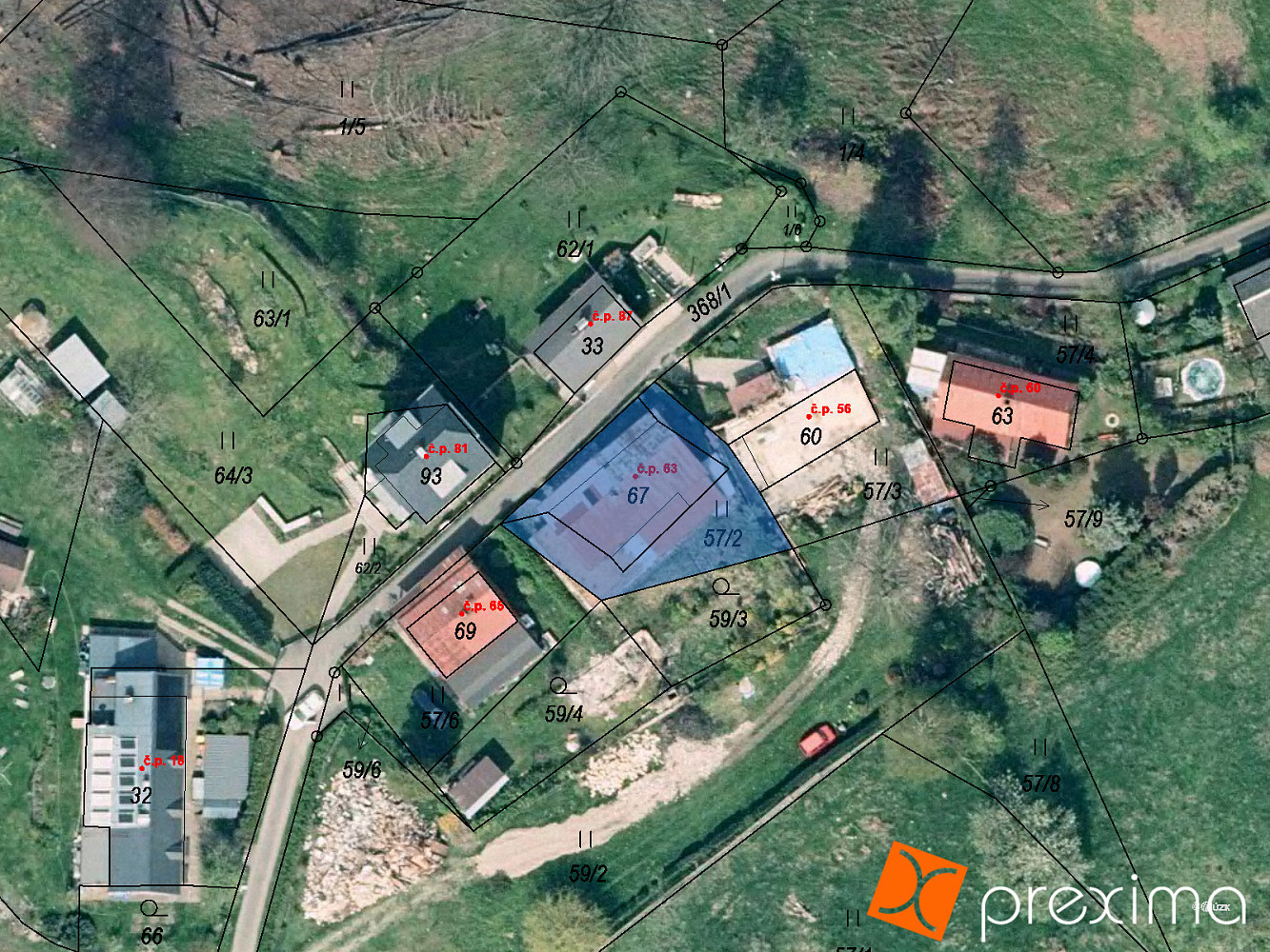 Prodej pozemku 320 m²