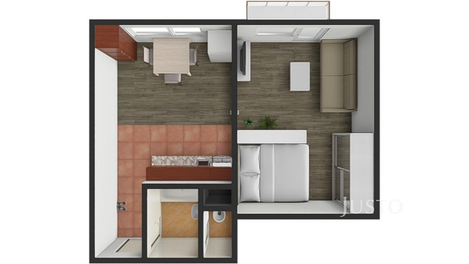 Prodej bytu 1+1 36 m² – fotografie 3