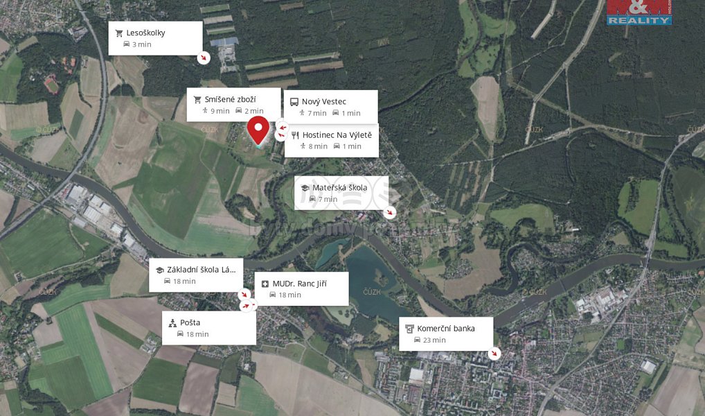 Prodej stavebního pozemku 2 231 m², Nový Vestec – náhled fotky 8
