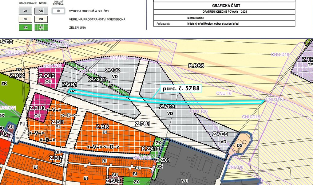 Prodej komerčního pozemku 4 881 m², Rosice – náhled fotky 2