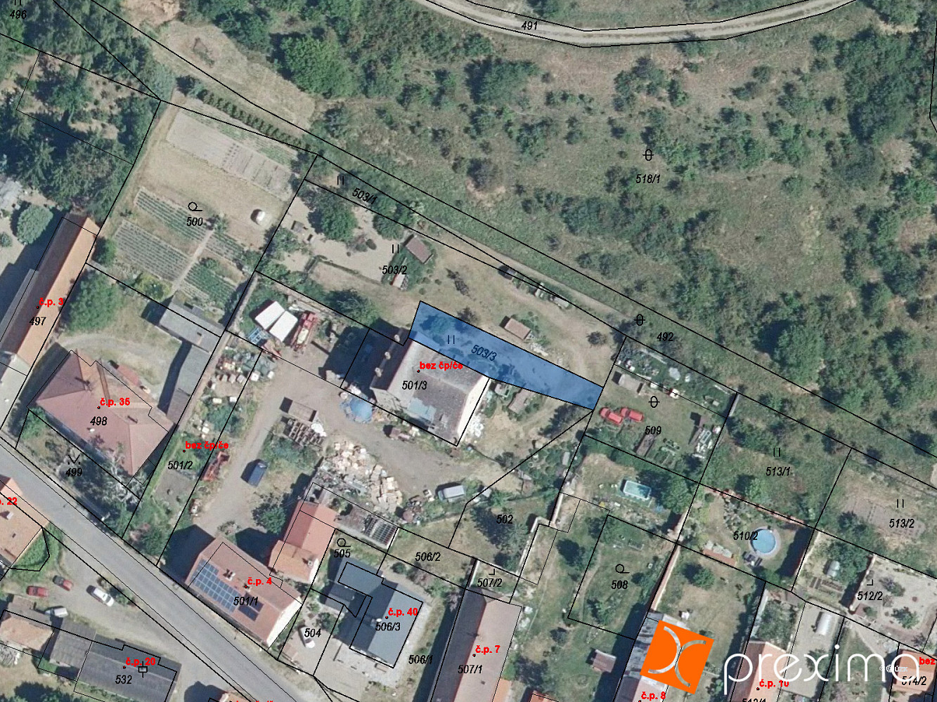 Prodej pozemku 256 m²