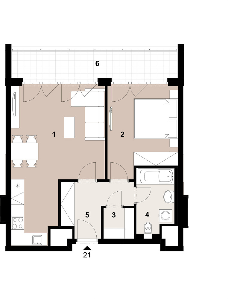Prodej bytu 2+kk 54 m² – fotografie 2