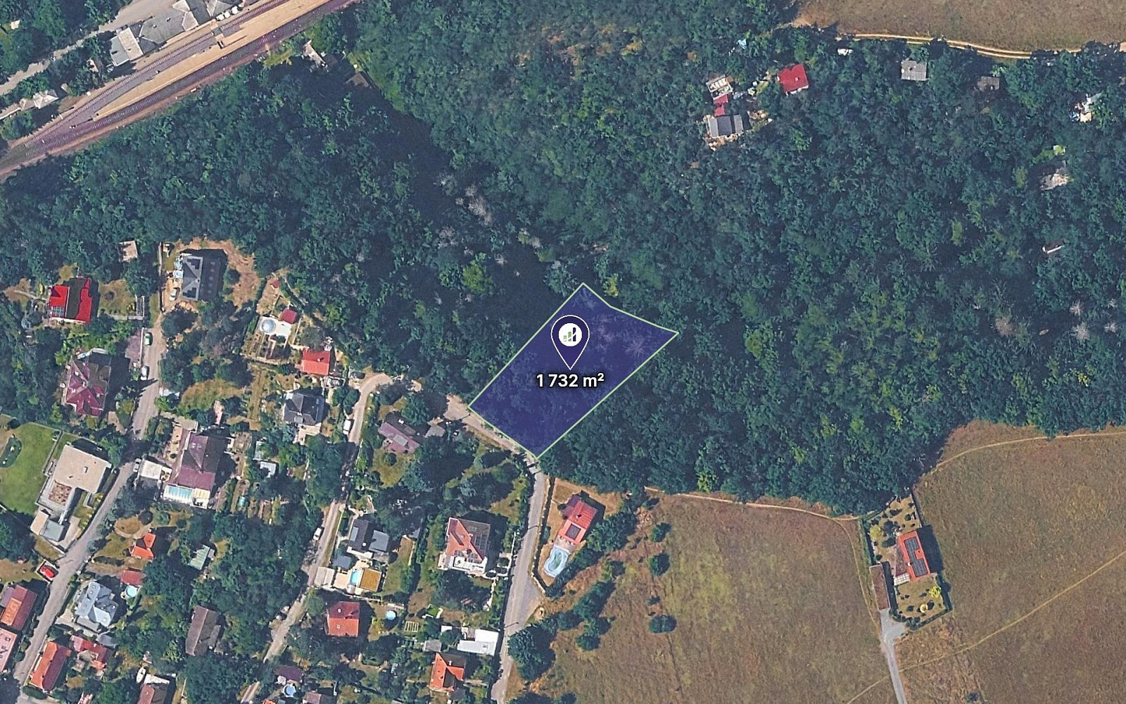 Prodej lesa 1 732 m²