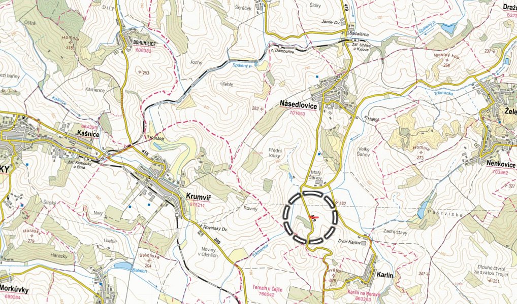 Prodej pole 1 101 m², Násedlovice – náhled fotky 2