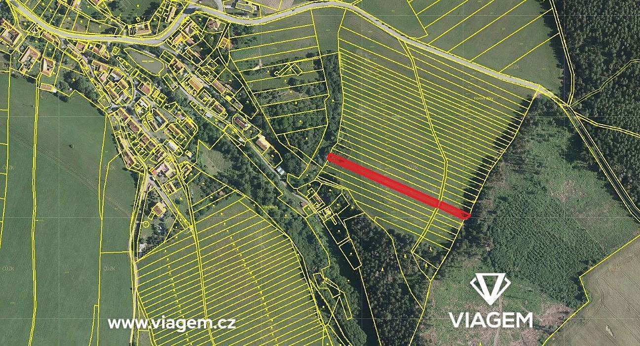 Prodej pole 142 m² – pohled 2