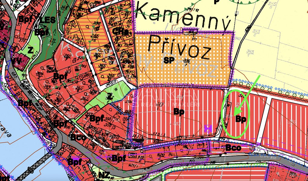 Prodej stavebního pozemku 1 676 m², Kamenný Přívoz – náhled fotky 16