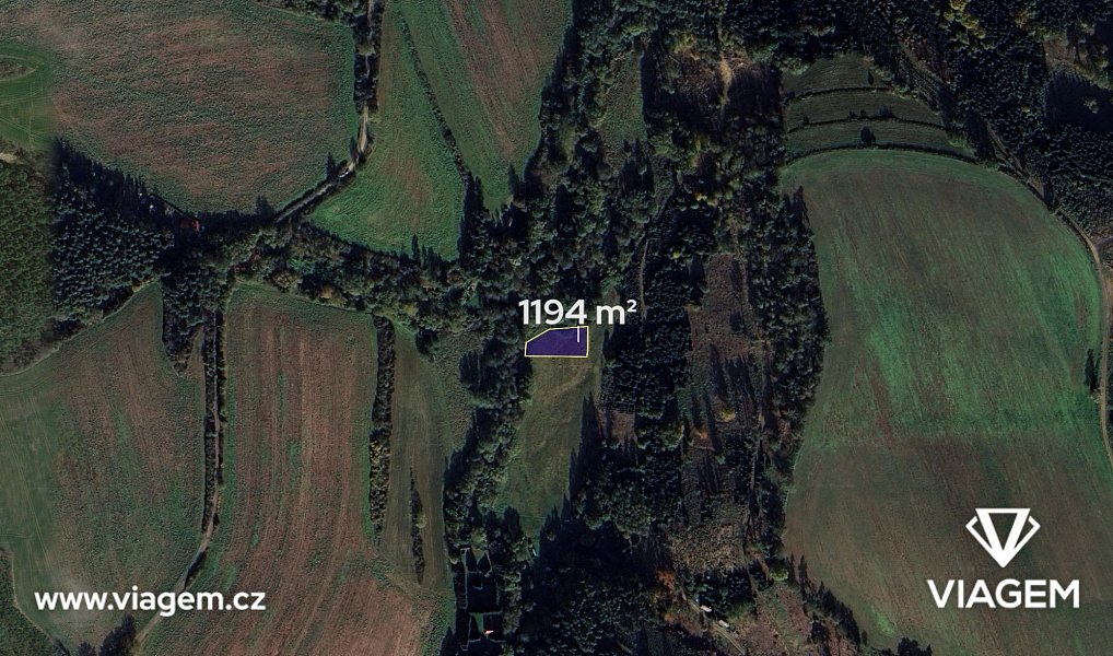 Prodej pole 398 m², Tehov – náhled fotky 2