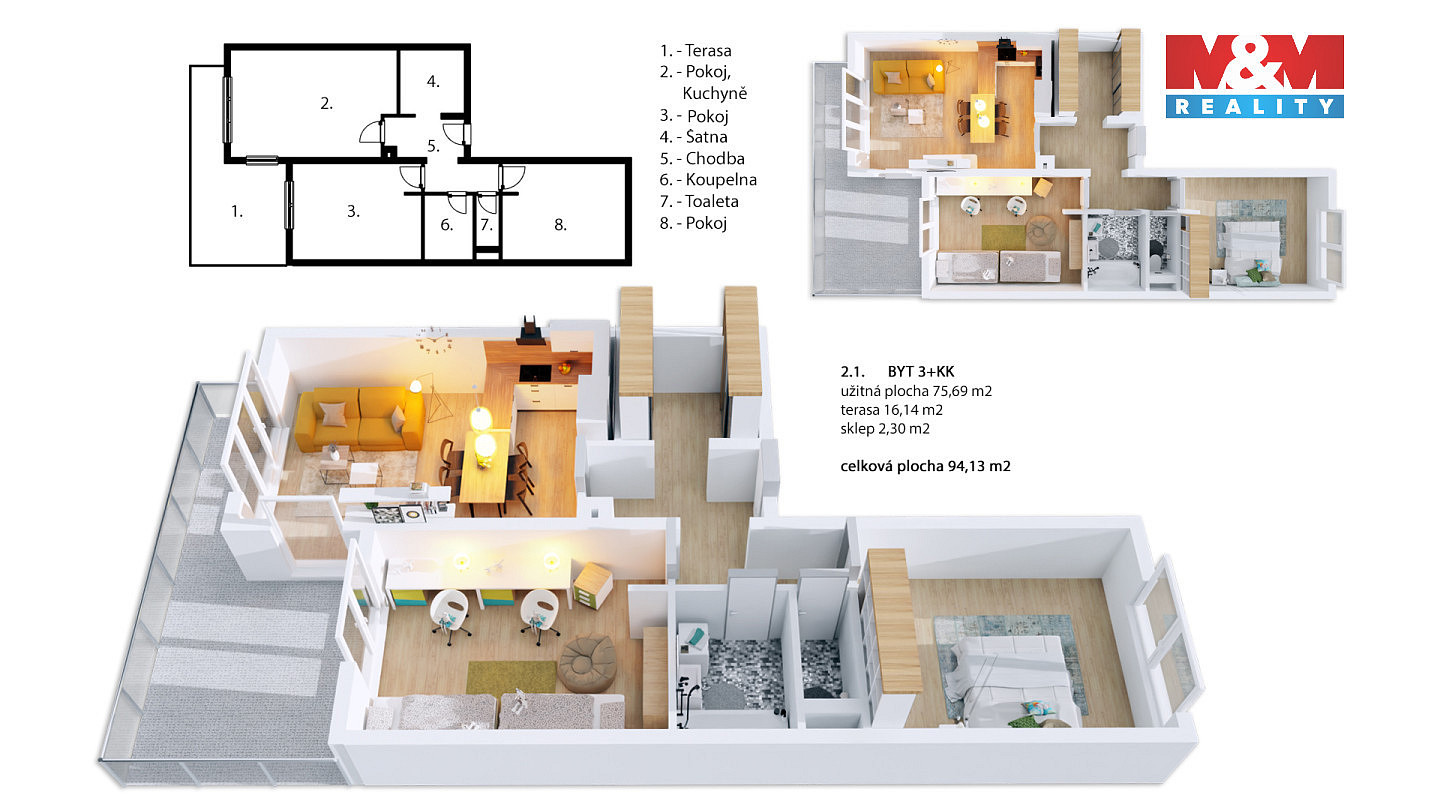 Prodej bytu 3+kk 75 m² — photo 4