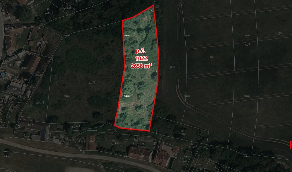 Prodej zahrady 2 658 m², Černýšovice – náhled fotky 3
