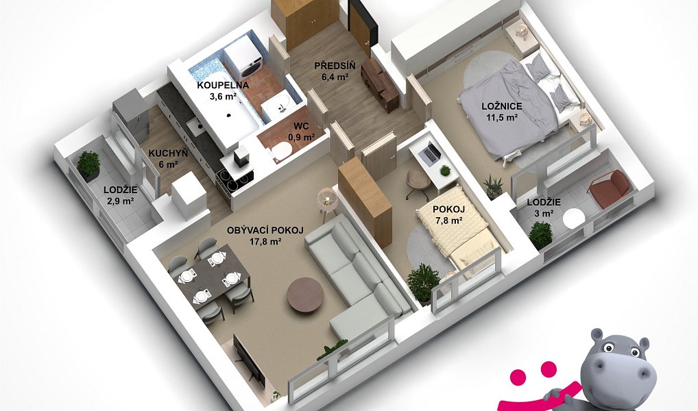 Prodej bytu 3+1 54 m², Praha – náhled fotky 12