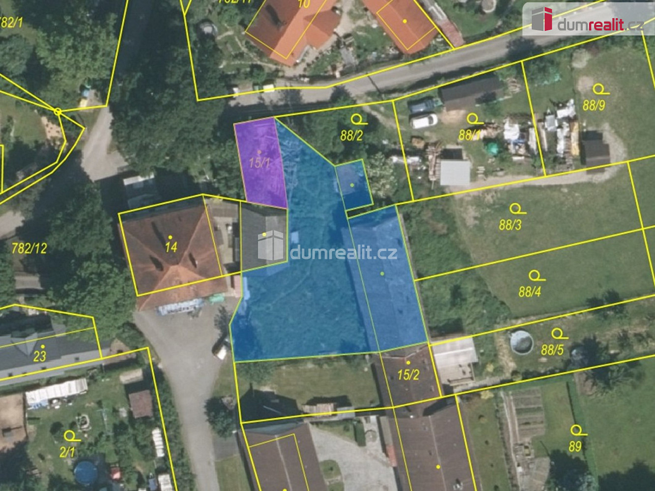 Prodej stavebního pozemku 837 m²