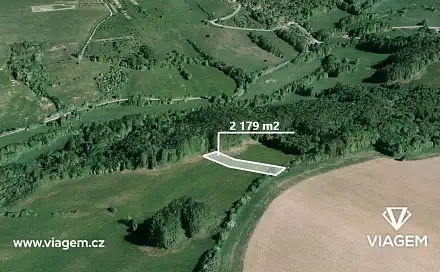 Prodej pole 2 179 m², Kelníky, okres Zlín