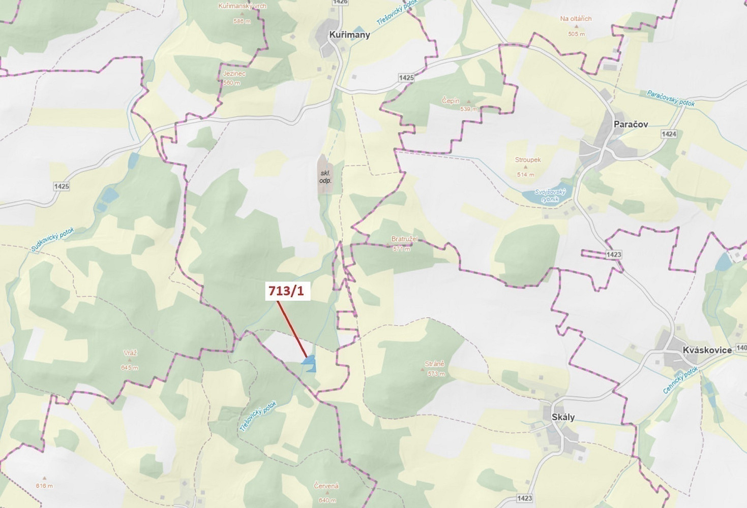 Dražba lesa 5 067 m²