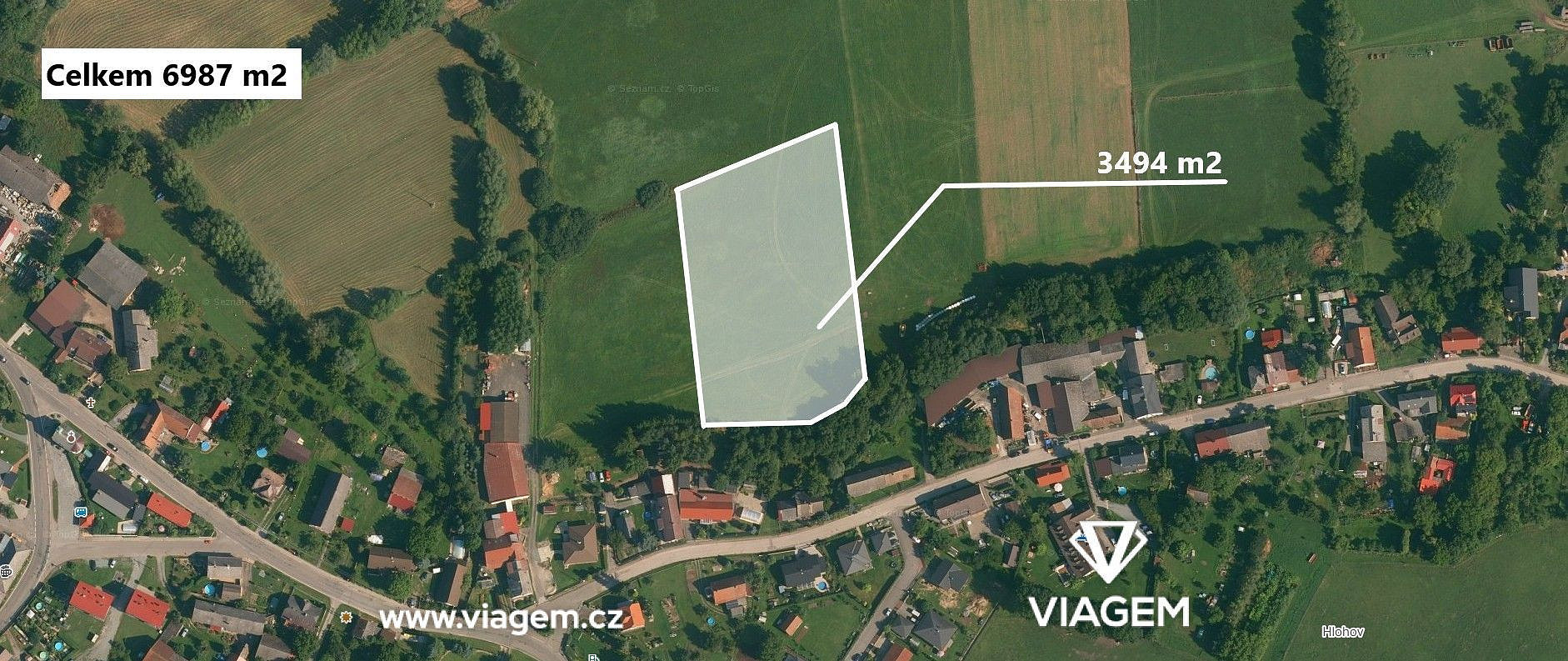 Prodej pole 3 493 m² – fotografie 2