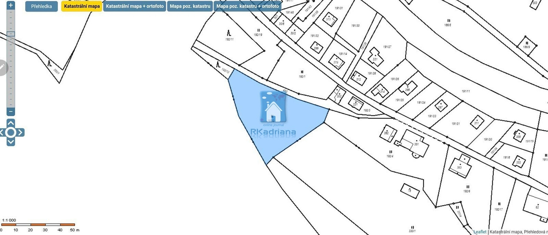 Prodej louky 2 388 m²