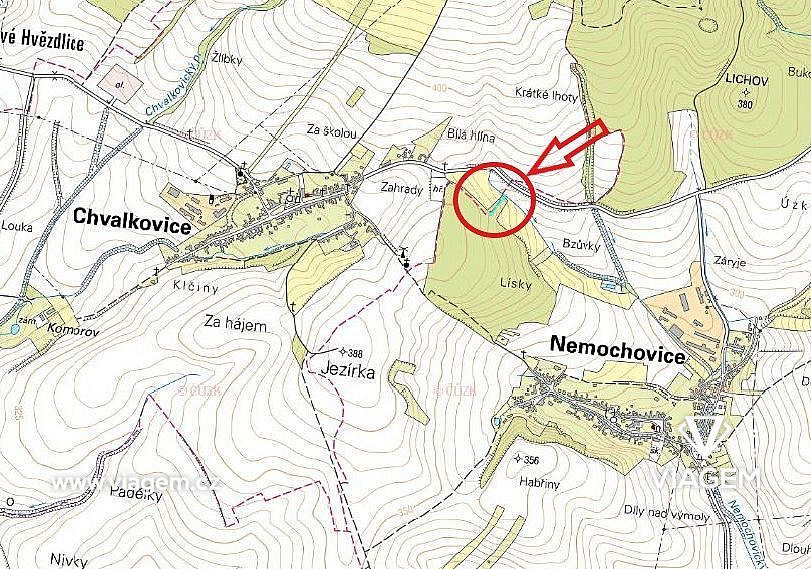 Les 1 249 m², Podíl 50 % o výměře 625 m² – pohled 3