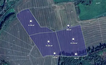 Prodej pole 36 741 m², Životice, okres Plzeň-Jih