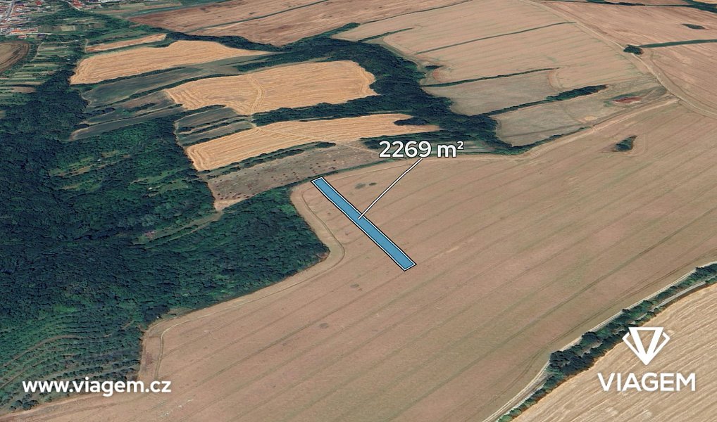 Prodej pole 2 269 m², Kněžpole – fotka 1 z 5