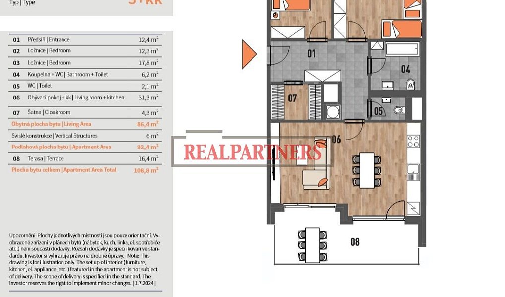 Prodej bytu 3+kk 109 m², Praha – náhled fotky 2