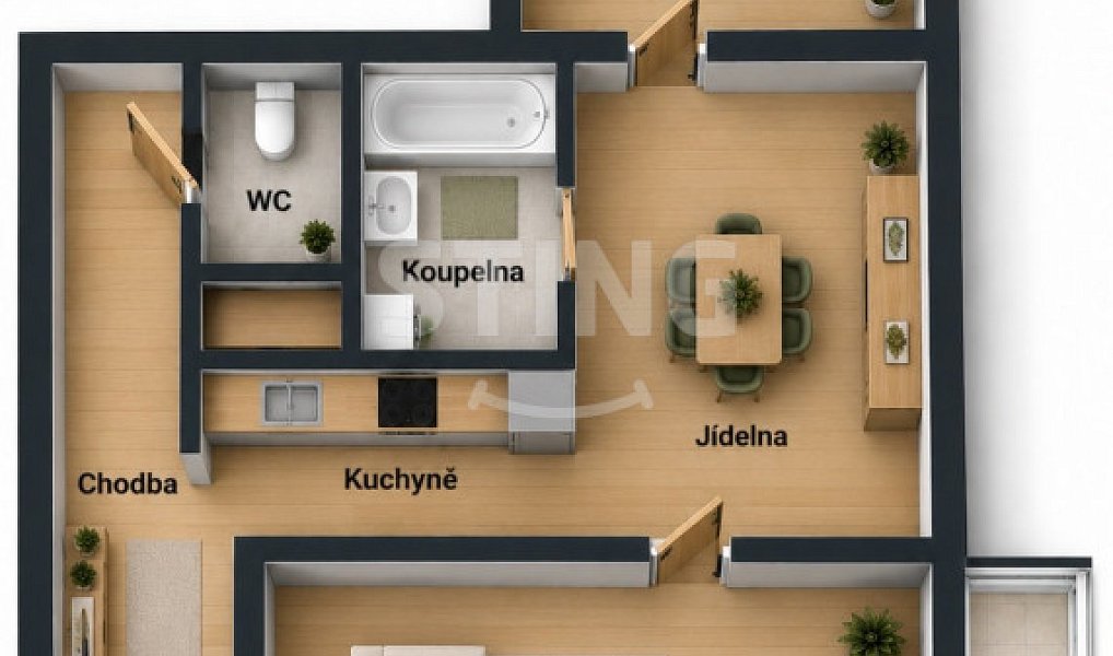 Prodej bytu 2+1 55 m², Bruntál – náhled fotky 3