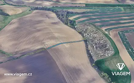 Prodej pole 1 527 m², Milešovice, okres Vyškov