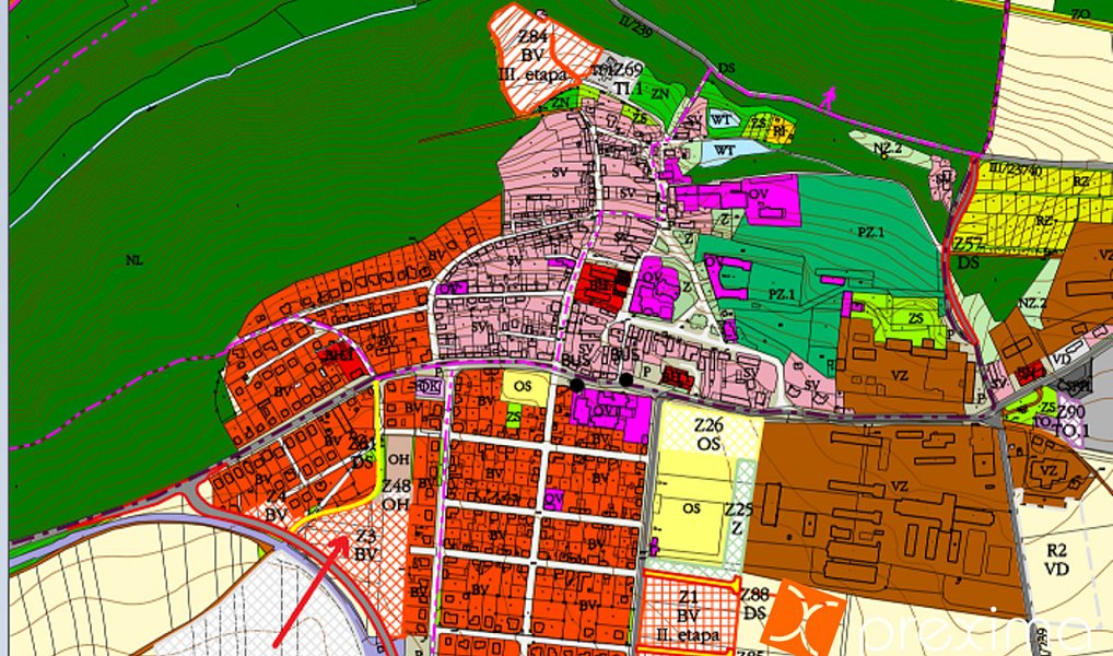 Prodej stavebního pozemku 1 707 m², Peruc – náhled fotky 2