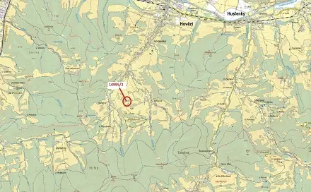 Dražba lesa 330 m², Hovězí
