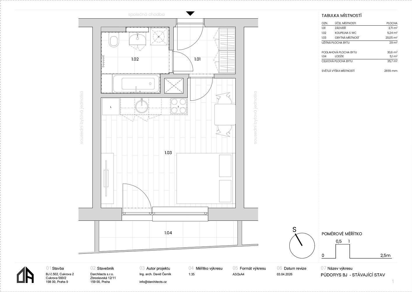 Prodej bytu 1+kk 31 m² - View 2