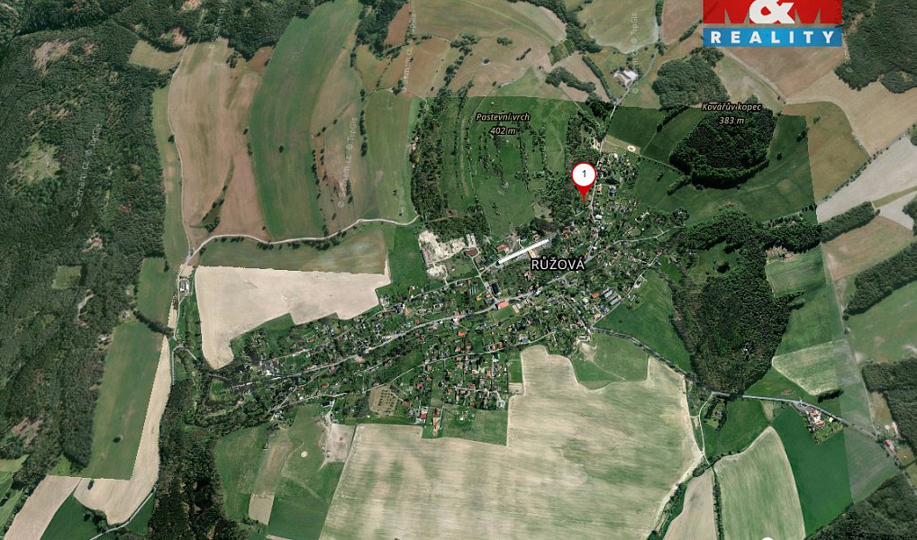 Prodej stavebního pozemku 2 091 m², Růžová – náhled fotky 9