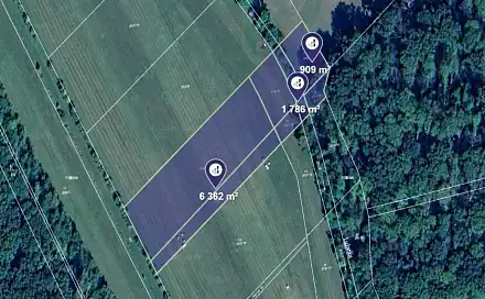 Prodej pole 9 057 m², Kovač, okres Jičín