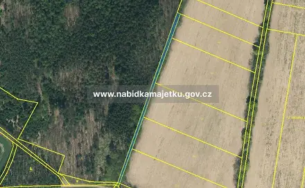 Prodej pole 1 044 m², Chotoviny, okres Tábor