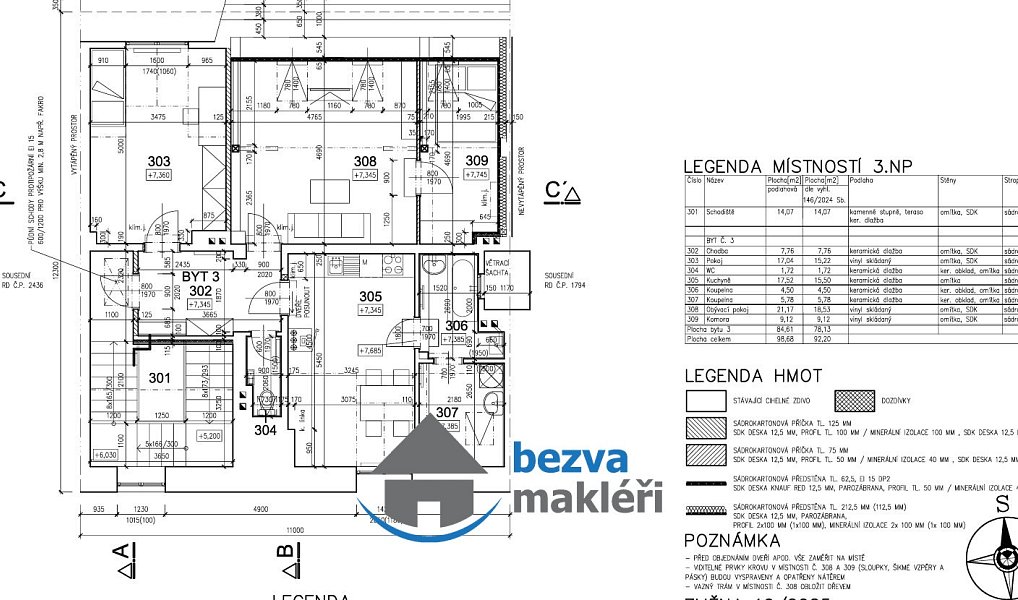 Pronájem bytu 3+1 88 m², Pardubice – náhled fotky 14