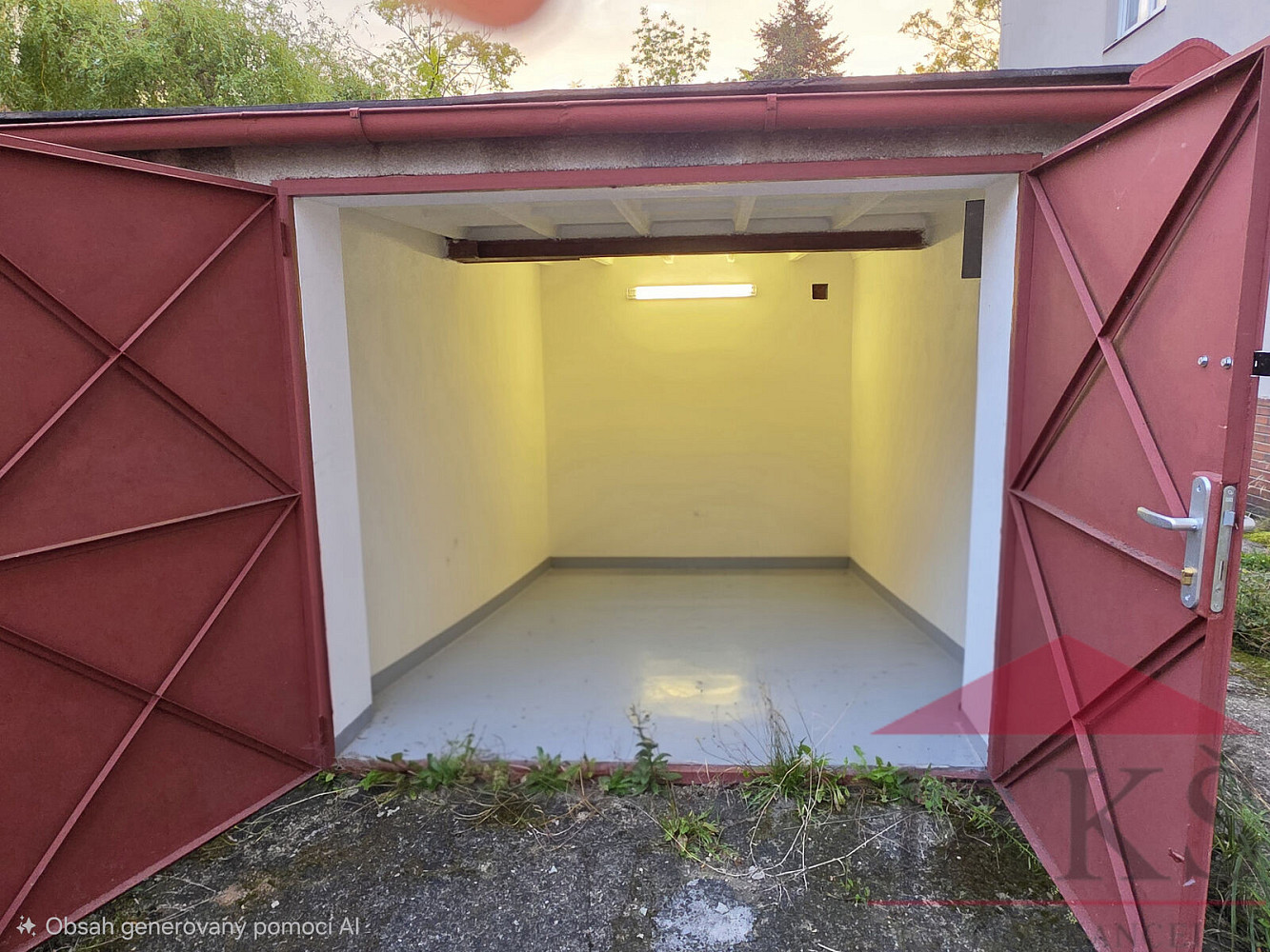 Plzeň - Slovany, ul. Stanko Vodičky schovaná řadová garáž 20 m2 s el.