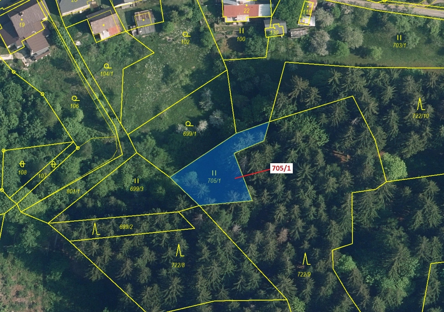 Dražba louky 438 m² — photo 2