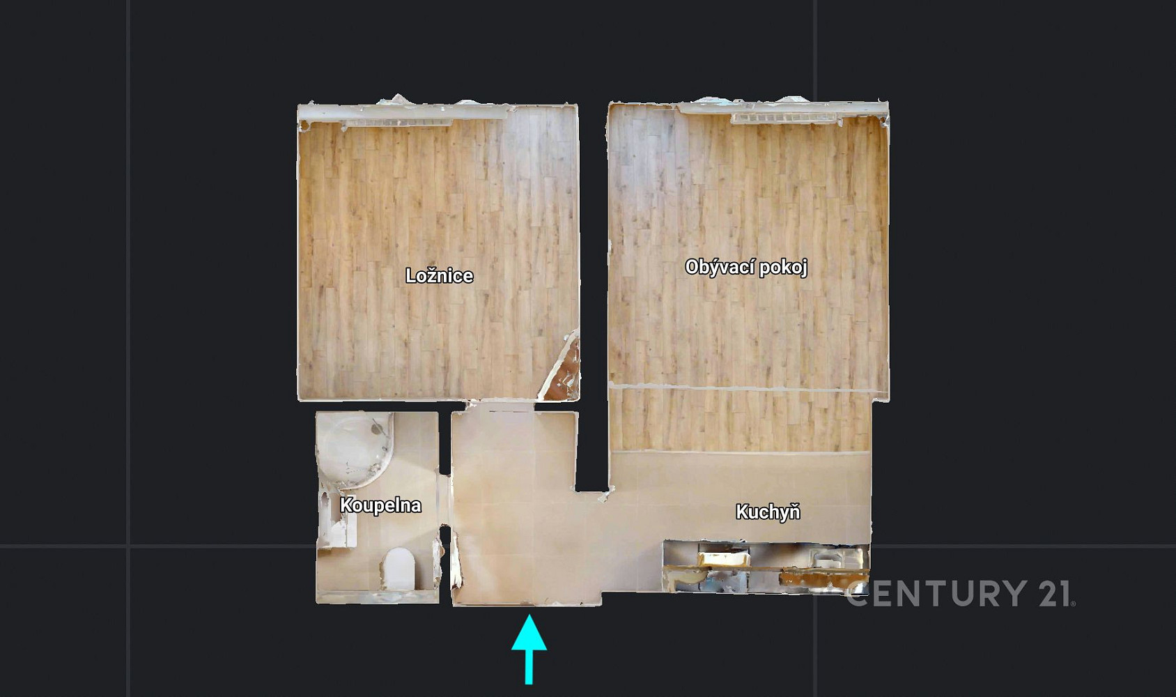 Pronájem bytu 2+kk 36 m² – fotografie 5