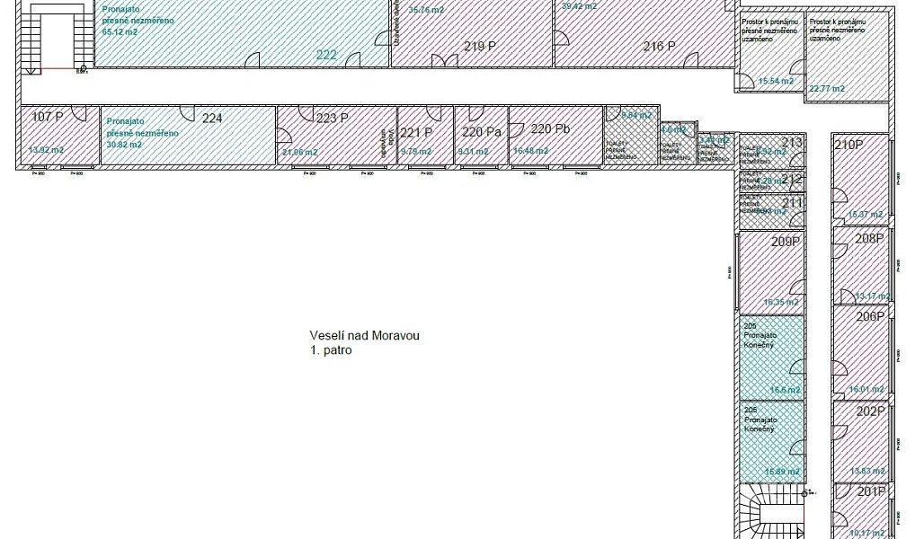 Pronájem kanceláře 38 m², Veselí nad Moravou – náhled fotky 7