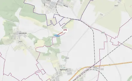 Dražba lesa 10 319 m², Spomyšl