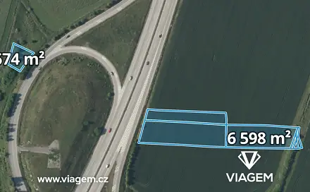 Prodej pole 1 289 m², Veselí nad Lužnicí, okres Tábor