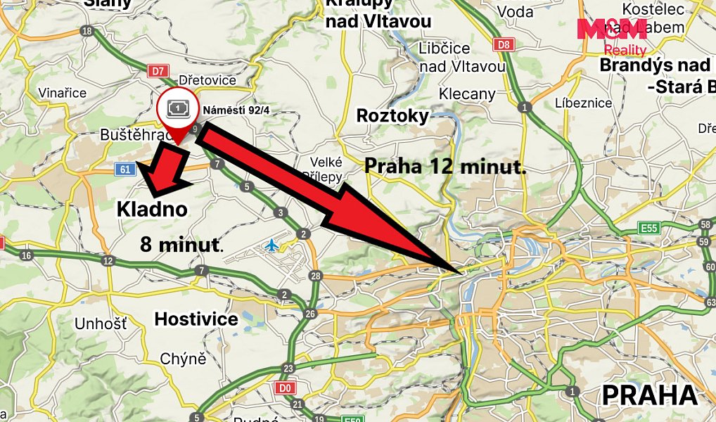 Prodej stavebního pozemku 4 516 m², Buštěhrad – náhled fotky 5
