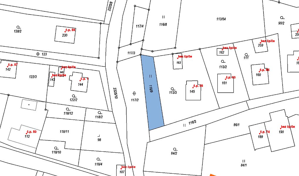 Prodej stavebního pozemku 113 m², Petroupim – náhled fotky 3