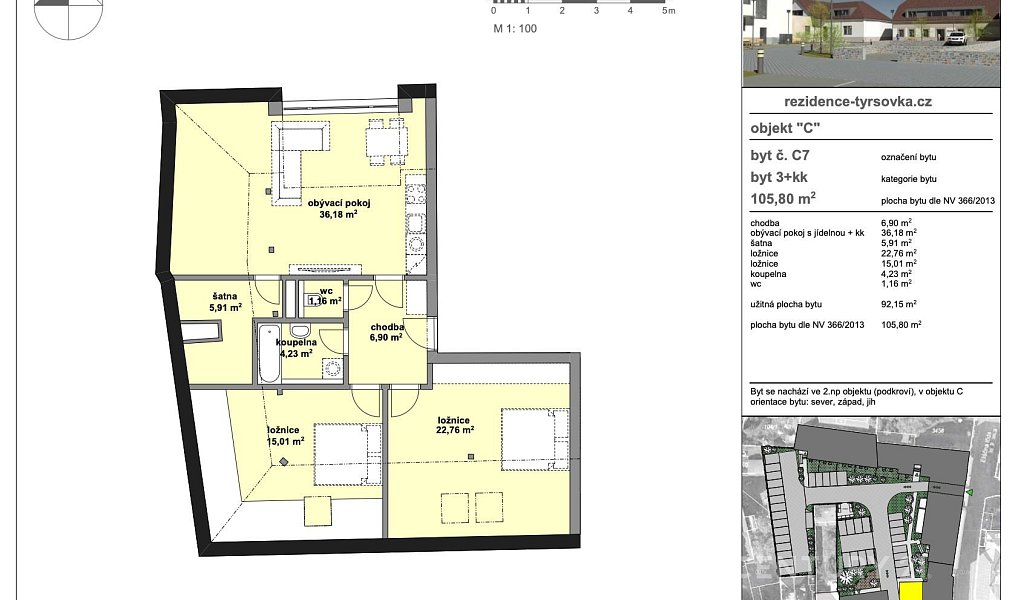 Prodej bytu 3+kk 106 m², Nymburk – náhled fotky 4