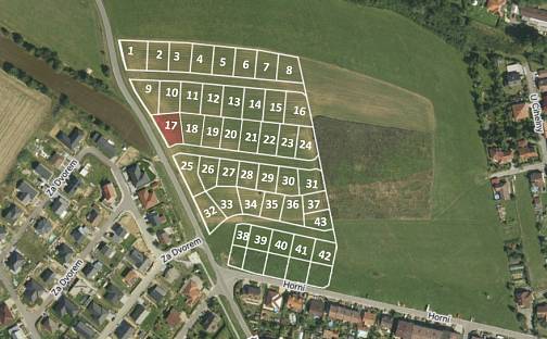 Prodej stavebního pozemku 708 m², Za Dvorem, Luka nad Jihlavou, okres Jihlava