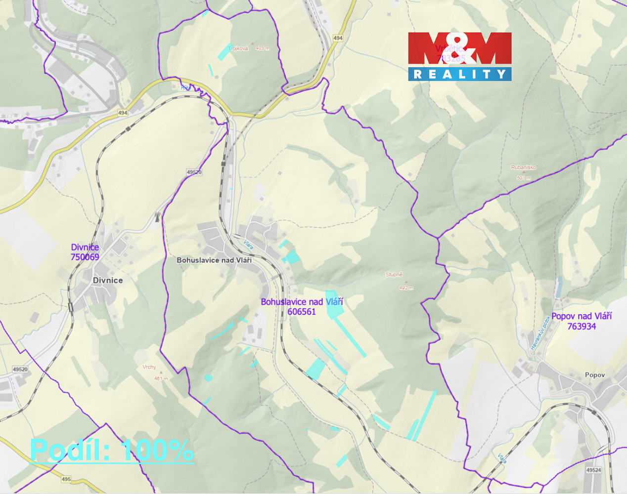 Prodej louky 127 756 m²