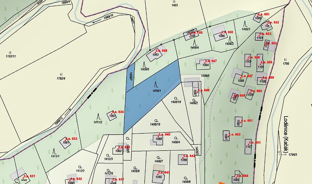Prodej zahrady 880 m², Chyňava – náhled fotky 3