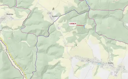 Dražba lesa 3 057 m², Vysoká