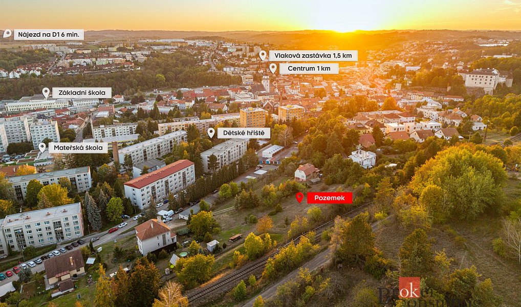 Prodej stavebního pozemku 2 190 m², Velké Meziříčí – náhled fotky 3
