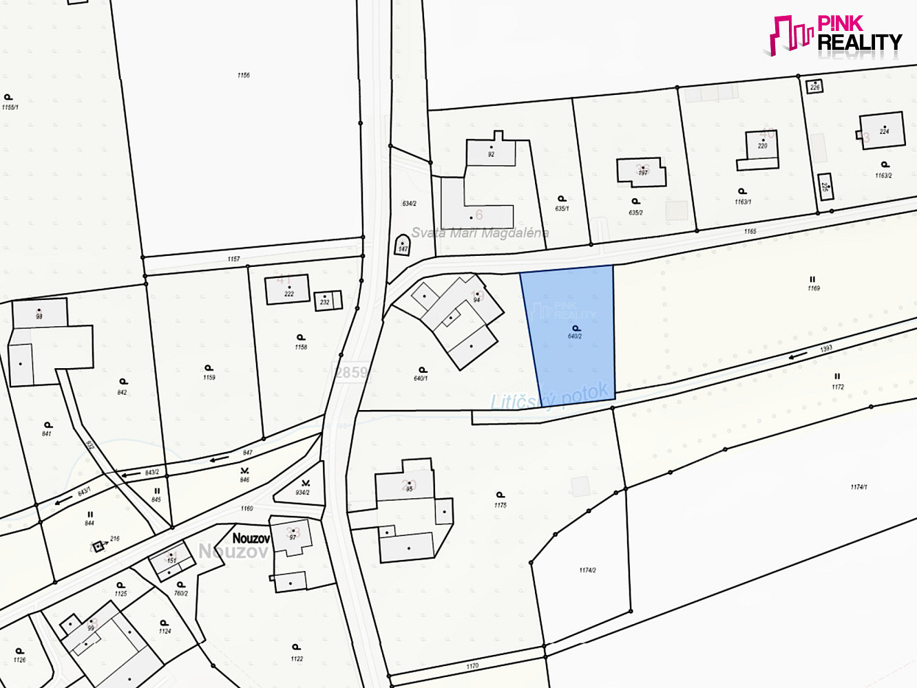 Prodej stavebního pozemku 1 302 m² – fotografie 3