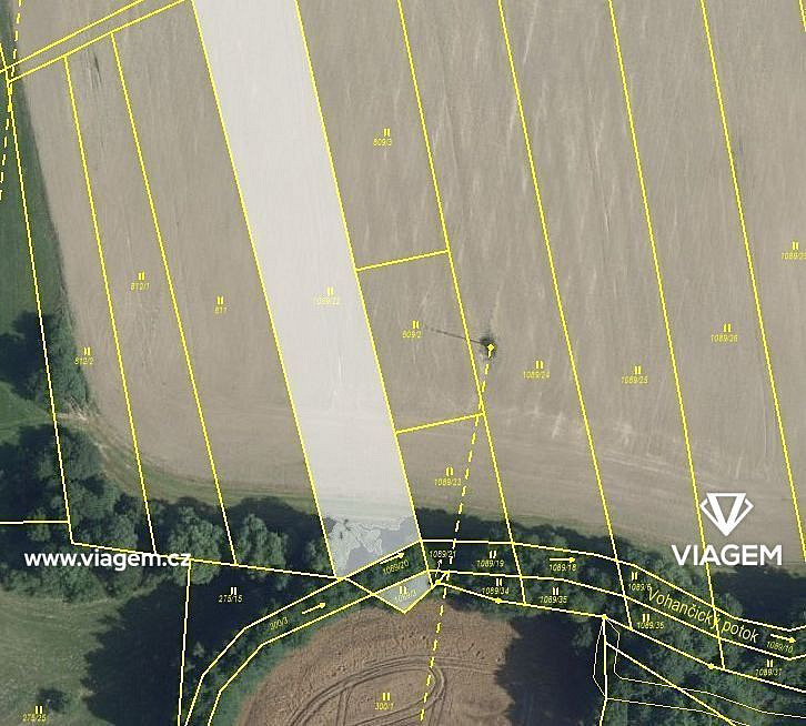 Prodej pole 1 259 m²