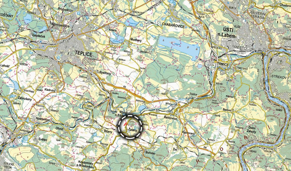 Prodej pole 3 053 m², Žalany – náhled fotky 3