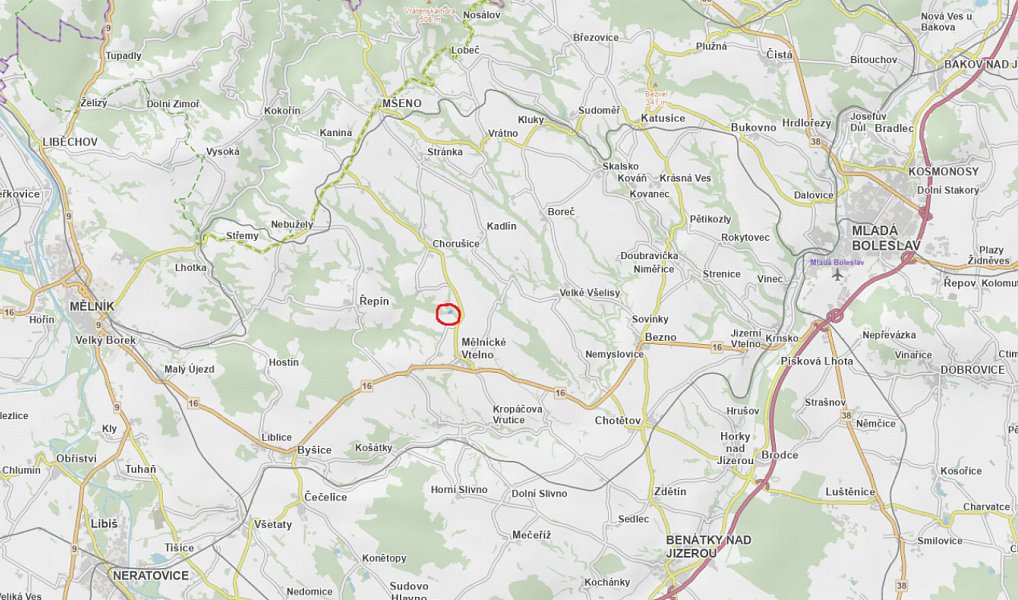 Prodej lesa 14 454 m², Mělnické Vtelno – náhled fotky 3